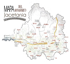 Romnico en la Jacetania (Mapas)