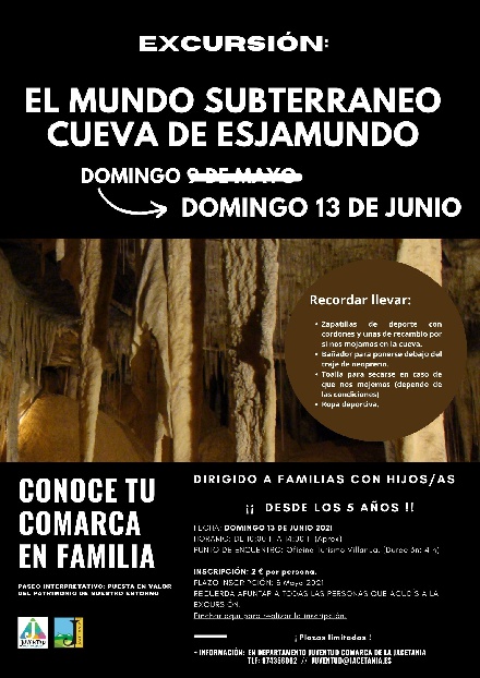 Conoce tu Comarca en familia. Excursin Cueva de Esjamundo