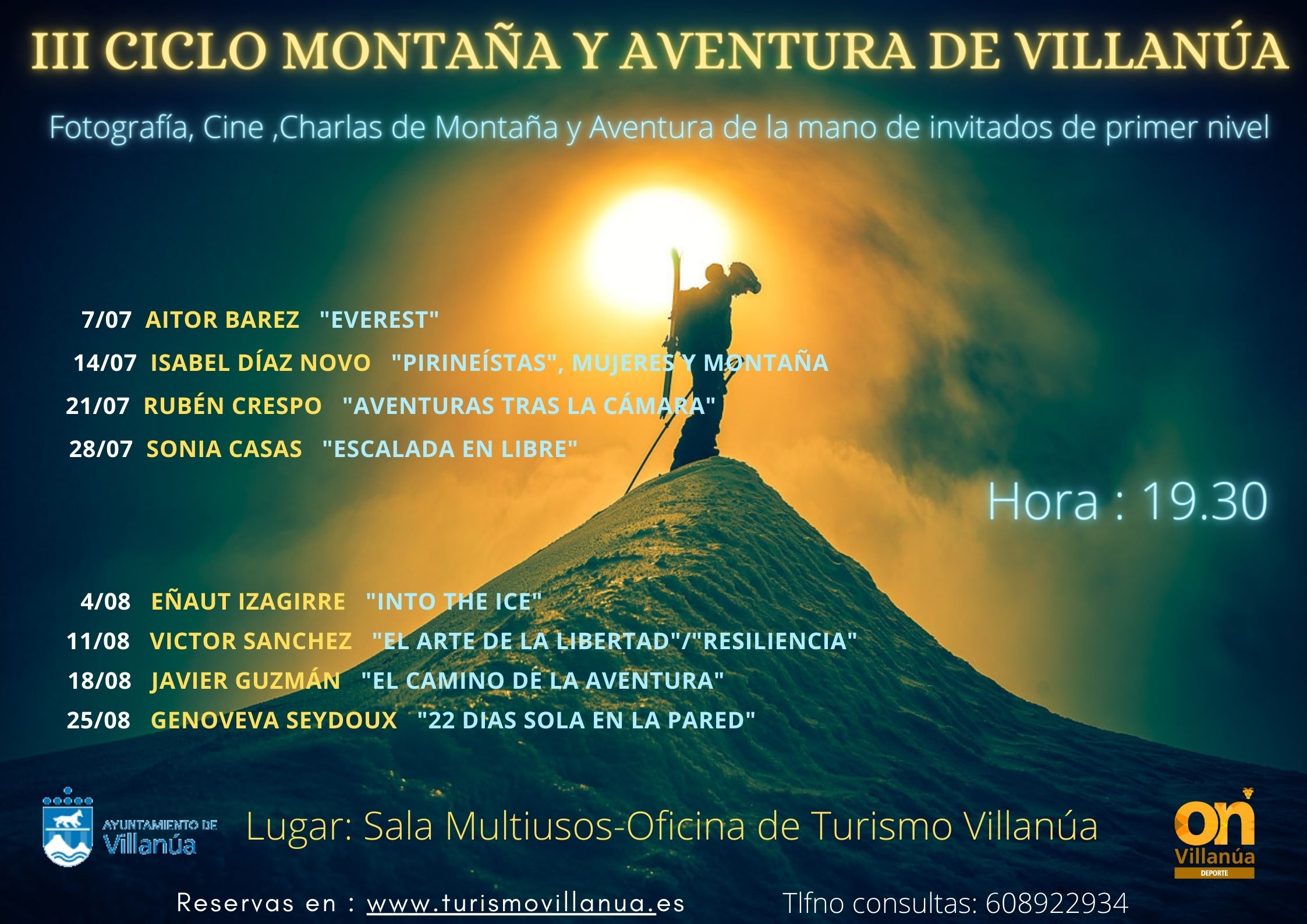 Villana celebra la tercera edicin del Ciclo de Montaa y Aventura 